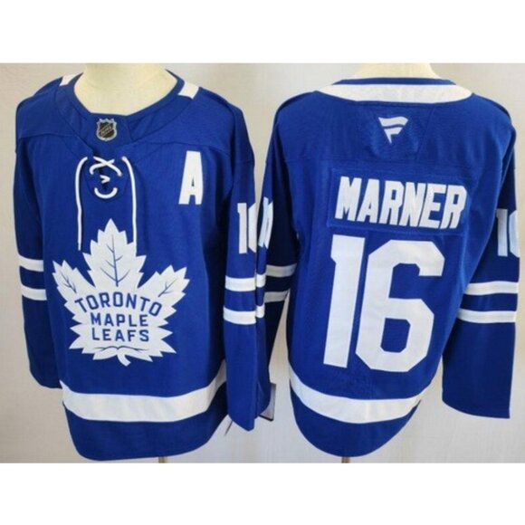 Mens Youths Kids Mitch Marner Blue Stitched Jersey